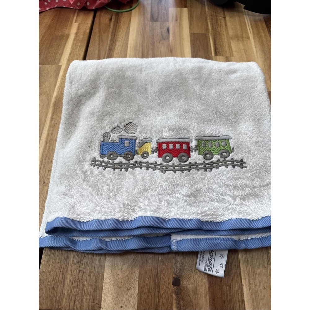 Fascinate Embroidered Towel Train 100% Cotton Made in Turkey